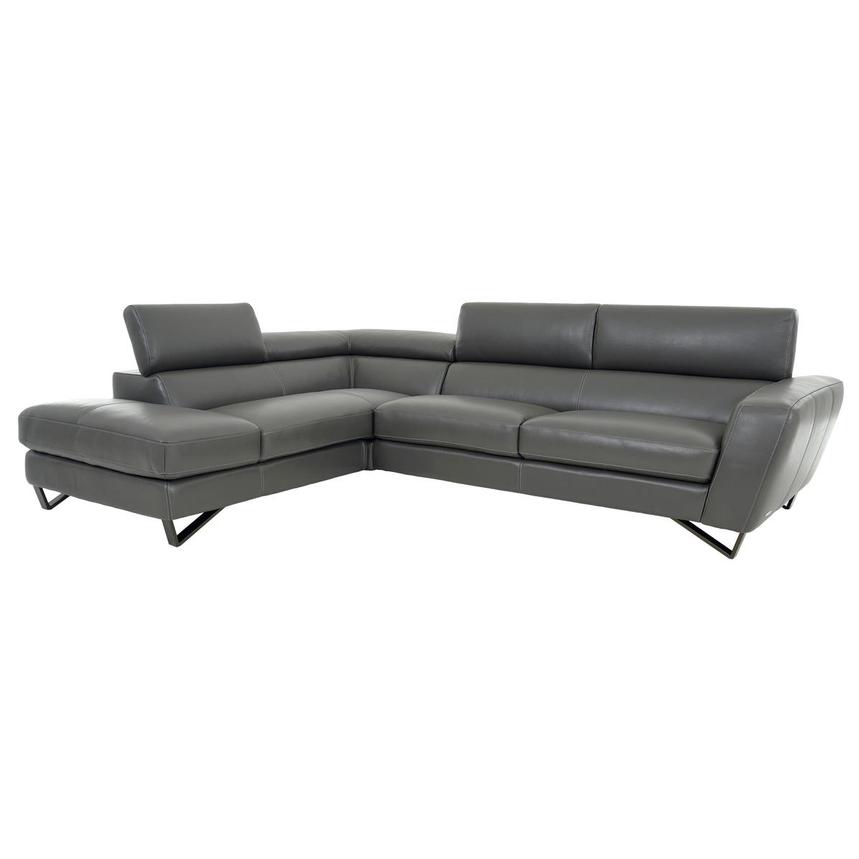 Sparta Gray Leather Corner Sofa W Left, Nico Top Grain Leather Power Reclining Sectional With Chaise