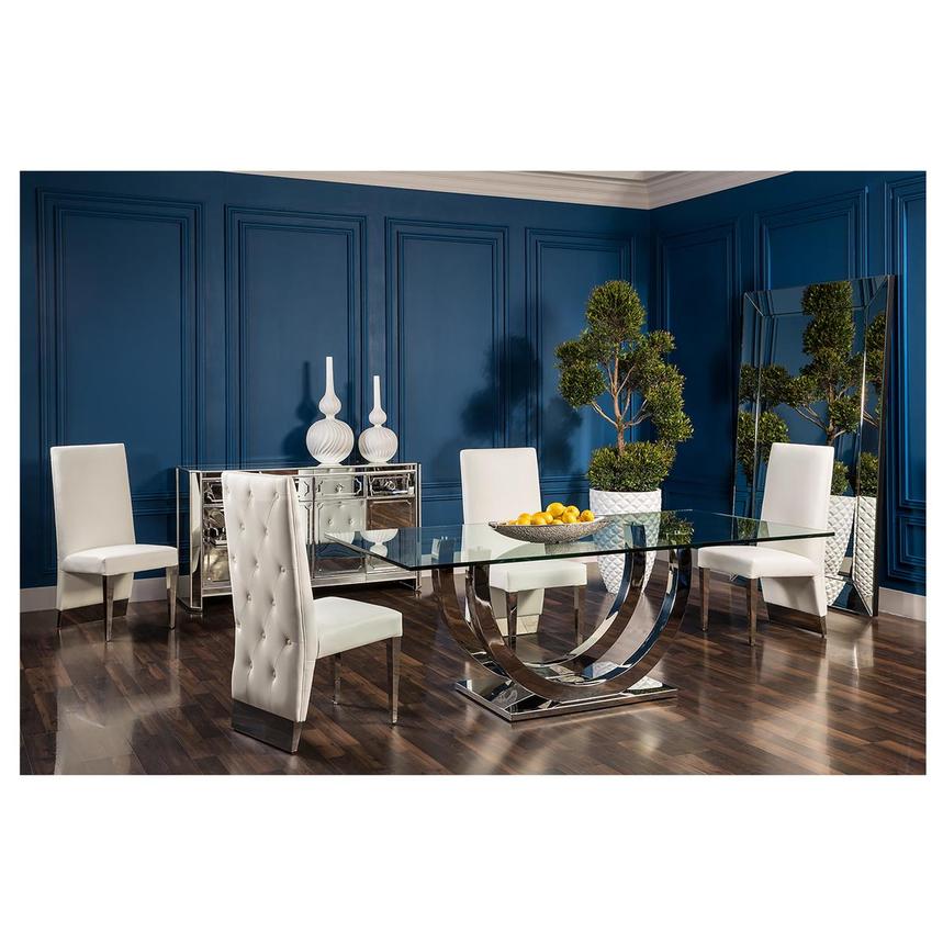 Ulysis White 5-Piece Dining Set  alternate image, 2 of 12 images.