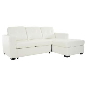 Zander White Sleeper w/Right Chaise