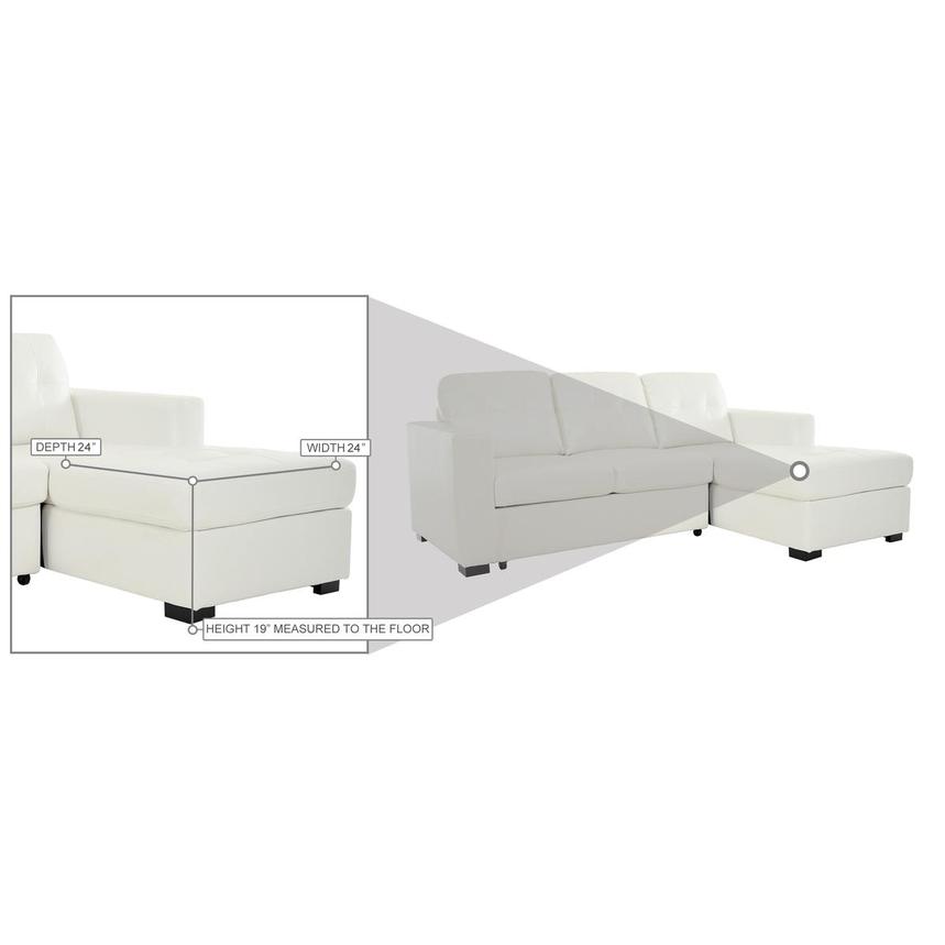 Zander White II Sleeper w/Right Chaise alternate image, 13 of 14 images.