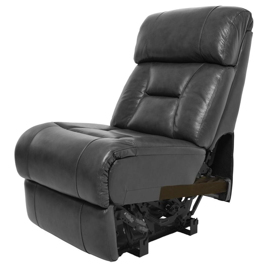 Gio Gray Armless Power Recliner  alternate image, 2 of 5 images.