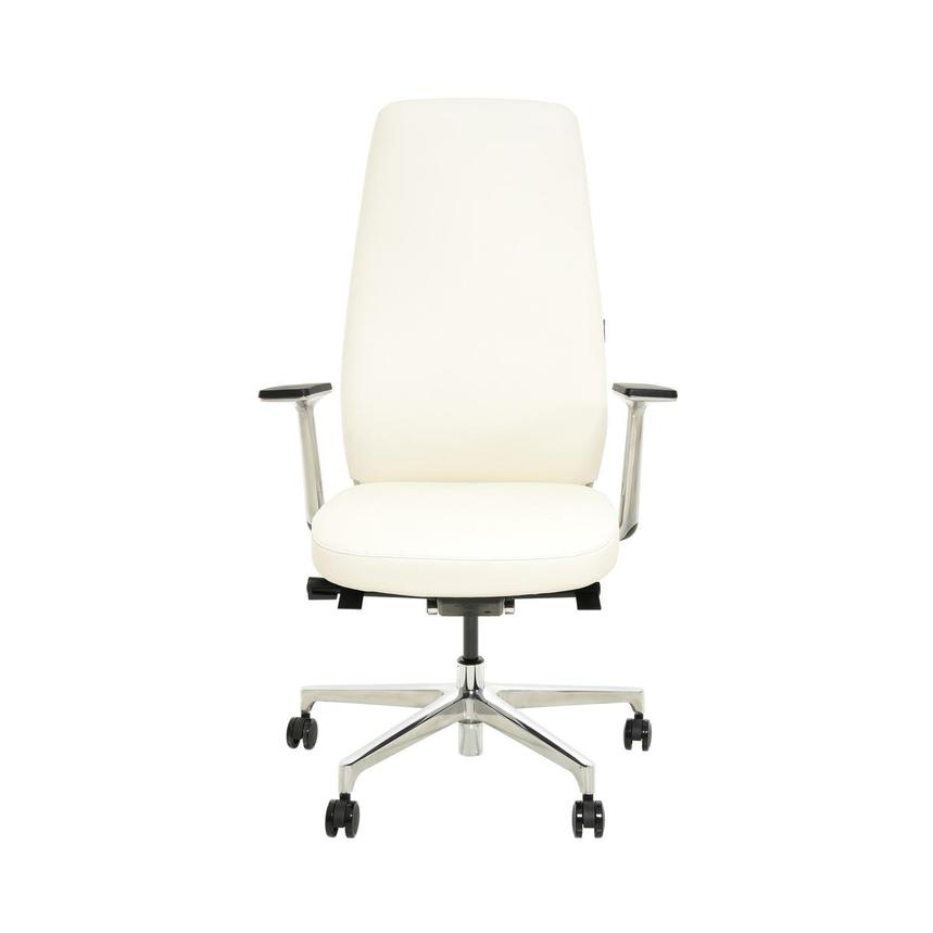 Pepe White High Back Desk Chair  main image, 1 of 10 images.