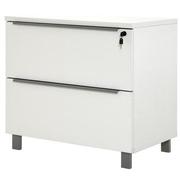 Flavia White Lateral File Cabinet  alternate image, 4 of 10 images.