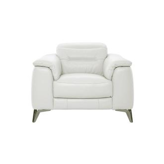 Anabel White Leather Chair