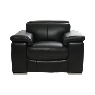 Charlie Black Leather Chair
