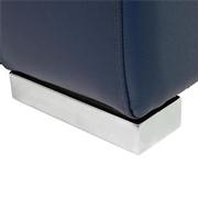 Charlie Blue Leather Power Reclining Sectional with 6PCS/3PWR  alternate image, 11 of 12 images.