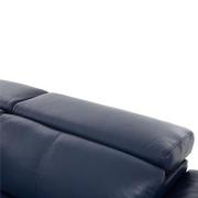 Charlie Blue Leather Power Reclining Sectional with 4PCS/2PWR  alternate image, 7 of 11 images.