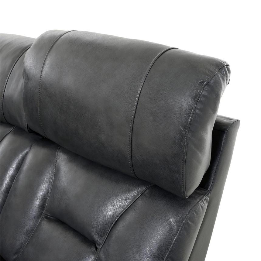 Gio Gray Leather Power Reclining Sectional with 6PCS/3PWR  alternate image, 5 of 18 images.