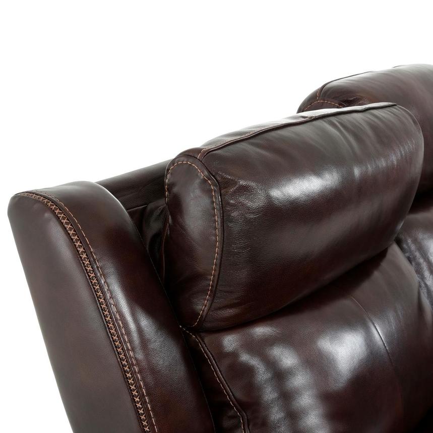 Jake Brown Leather Power Reclining Sofa  alternate image, 9 of 13 images.