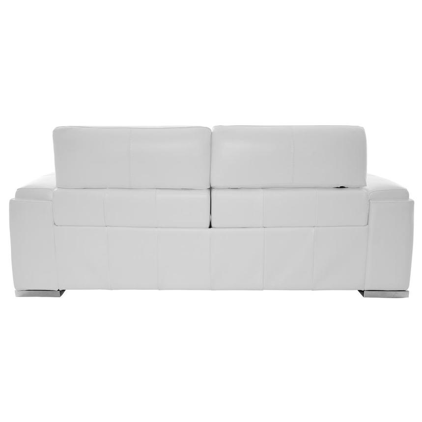 Charlette White Leather Power Reclining Sofa alternate image, 5 of 14 images.