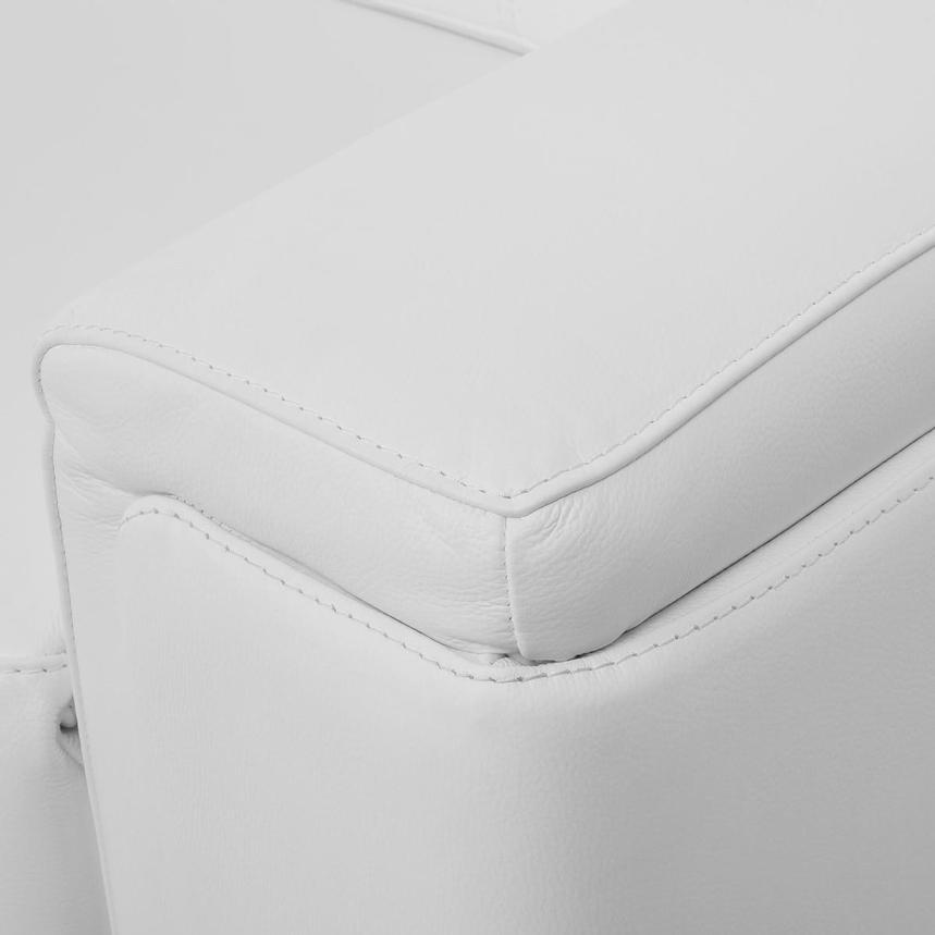Charlette White Leather Power Reclining Sofa alternate image, 10 of 14 images.