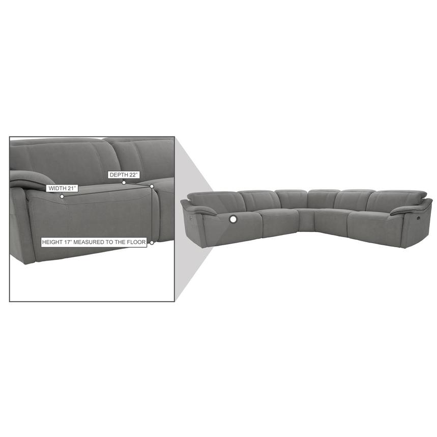 Dallas Power Reclining Sectional with 5PCS/3PWR  alternate image, 9 of 9 images.