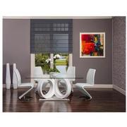 Stop 36 White Rectangular Dining Table  alternate image, 2 of 8 images.