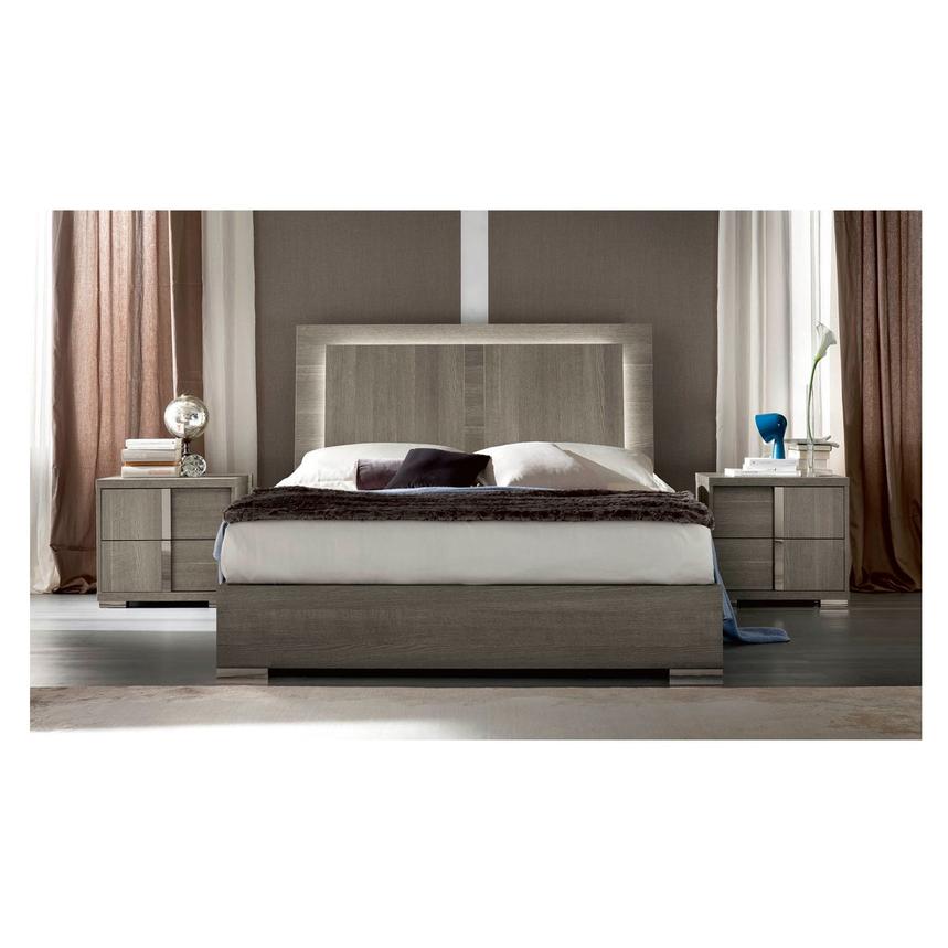 Tivo Gray Queen Panel Bed  alternate image, 2 of 8 images.