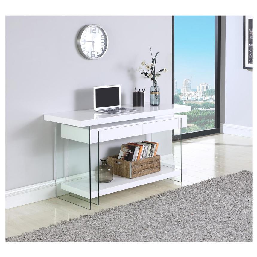 Cherish White L-Shaped Desk  alternate image, 3 of 10 images.