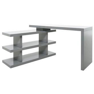 Jax Gray L-Shaped Desk