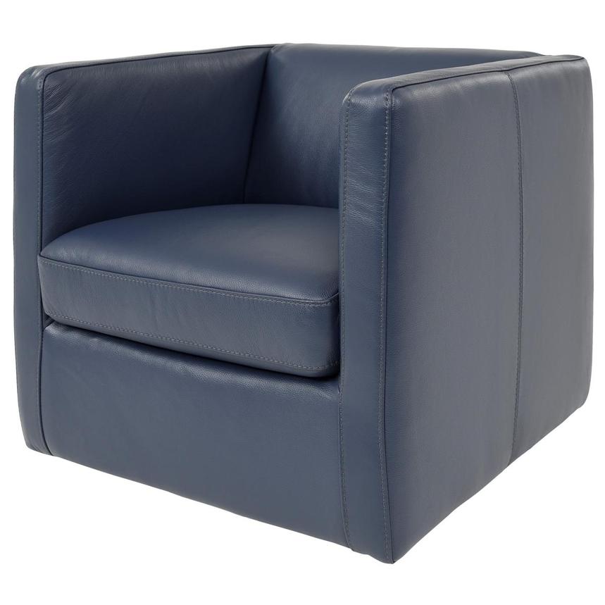 Cute Blue Accent Chair w/2 Pillows  alternate image, 4 of 11 images.