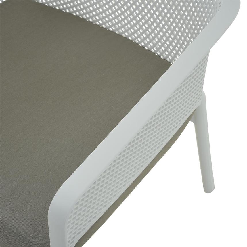 Net White Accent Chair w/Cushion  alternate image, 6 of 8 images.