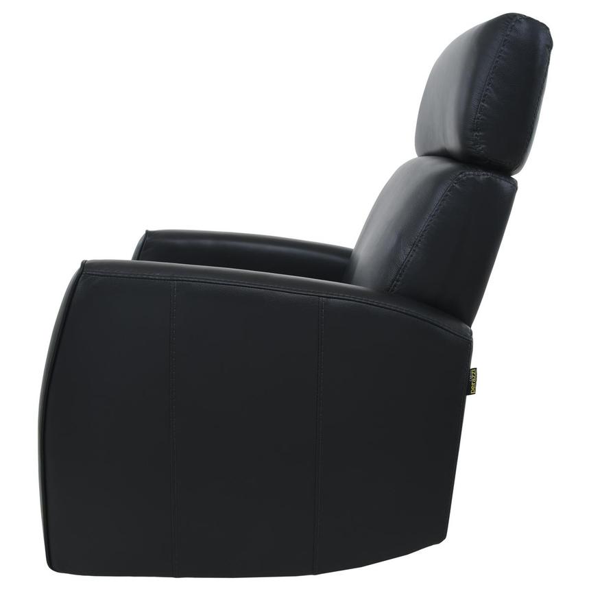 Lucca Black Leather Power Glider Recliner  alternate image, 4 of 10 images.