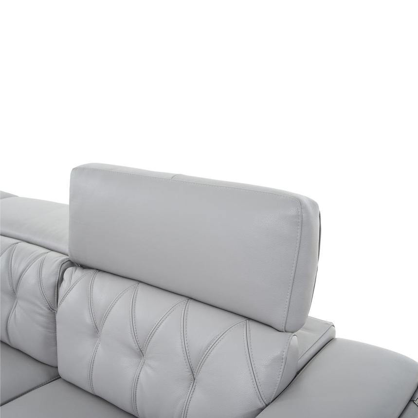 Anchi Silver Leather Power Reclining Sectional with 5PCS/3PWR  alternate image, 6 of 11 images.