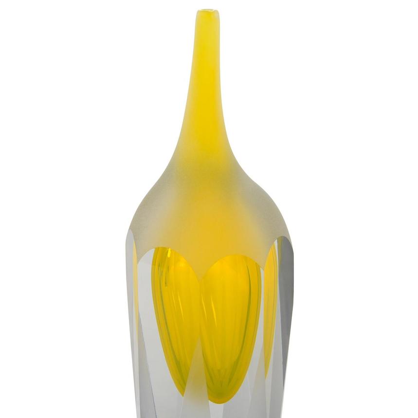 Mily Yellow Glass Vase  alternate image, 4 of 5 images.