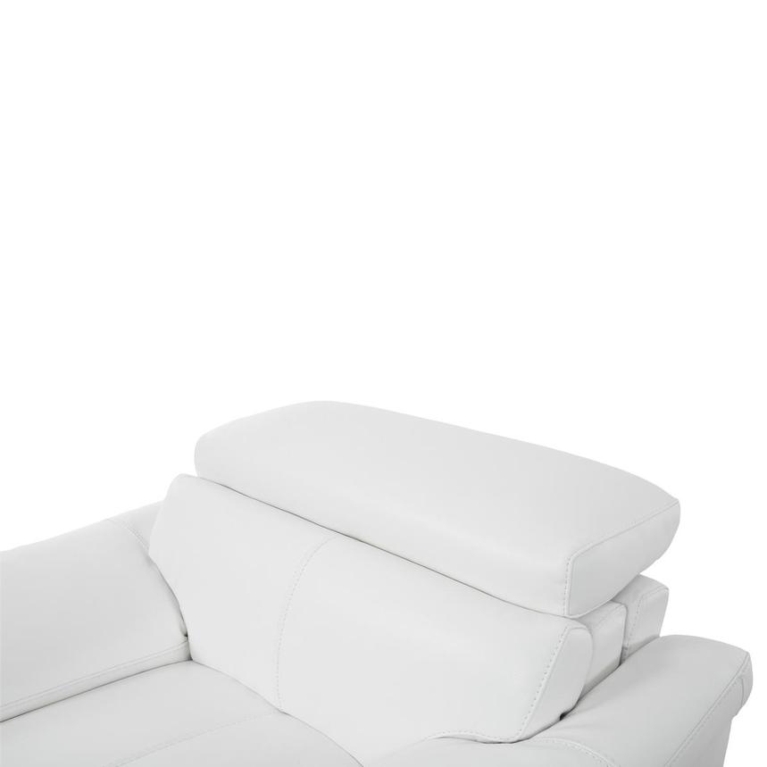 Gabrielle White Leather Power Recliner  alternate image, 7 of 12 images.