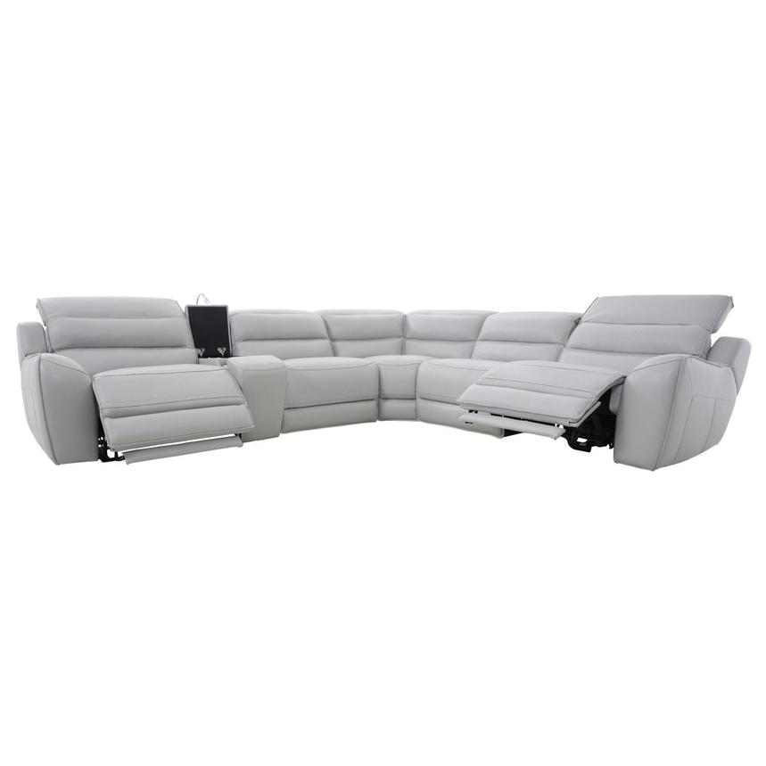 Cosmo II Leather Power Reclining Sectional with 6PCS/2PWR  alternate image, 3 of 22 images.