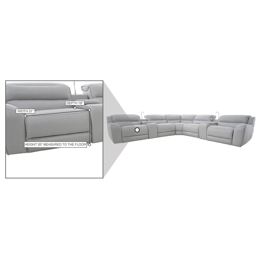 Cosmo ll Leather Power Reclining Sectional with 7PCS/3PWR  alternate image, 29 of 29 images.