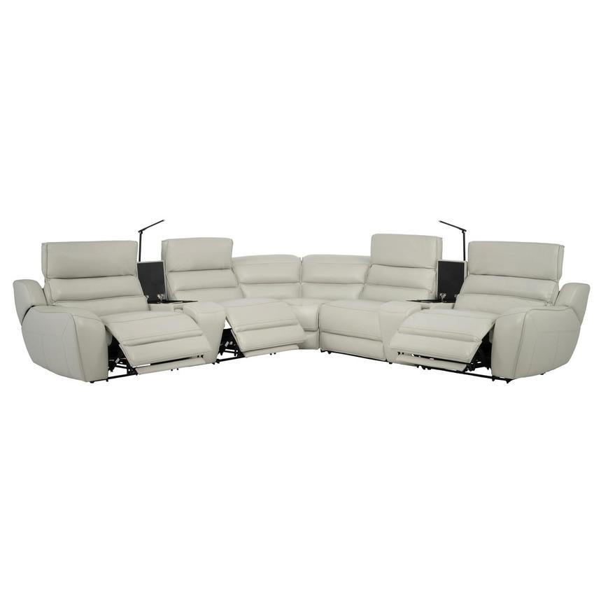 Cosmo II Leather Power Reclining Sectional with 7PCS/3PWR alternate image, 3 of 11 images.