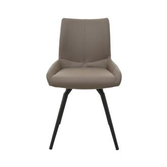 Nona Taupe Swivel Side Chair