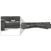 Karly Dark Gray Power Reclining Sectional with 5PCS/2PWR  alternate image, 6 of 6 images.