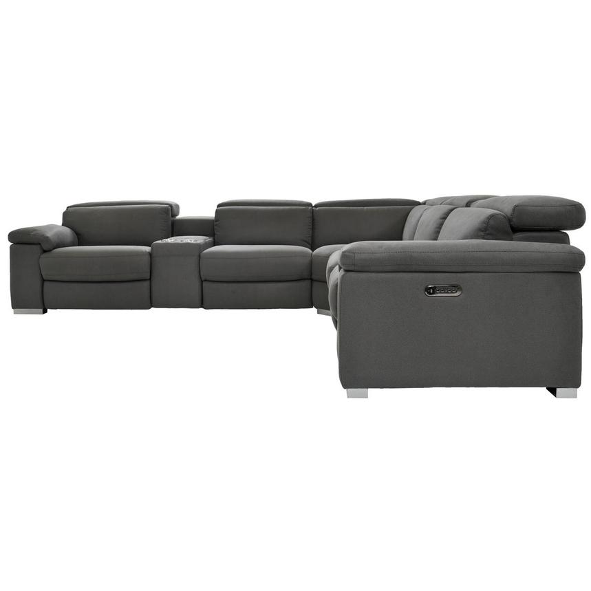 Karly Dark Gray Power Reclining Sectional  alternate image, 2 of 8 images.