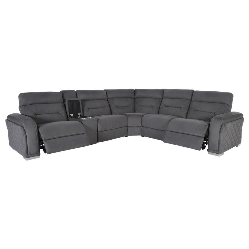 Kim Gray Power Reclining Sectional with 6PCS/2PWR  alternate image, 3 of 7 images.