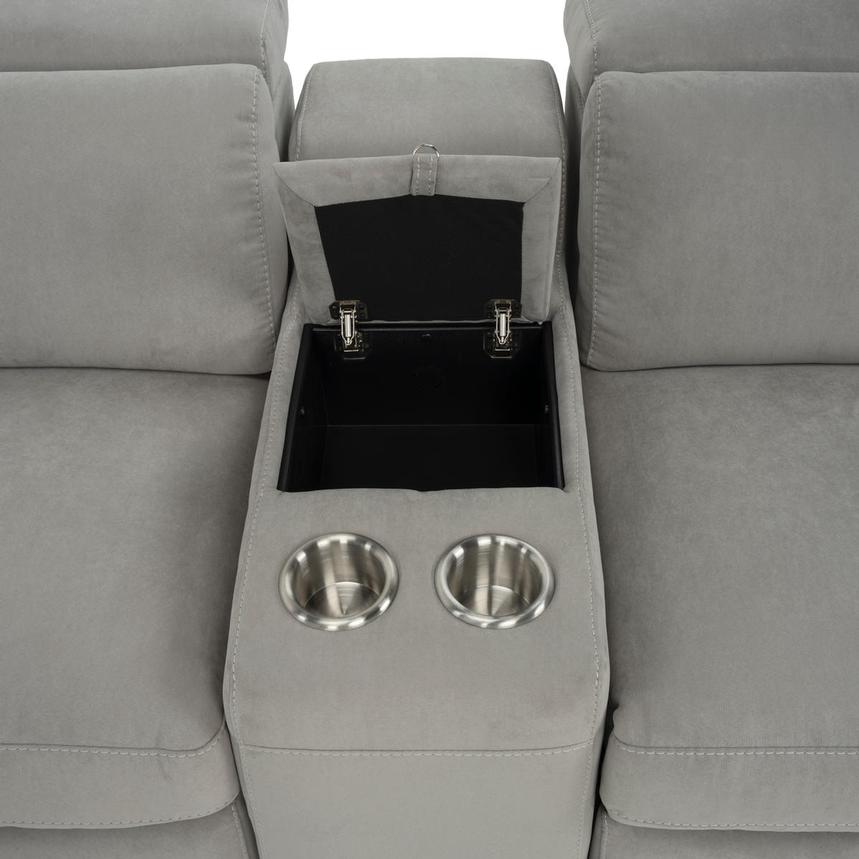 Karly Light Gray Home Theater Seating with 5PCS/3PWR  alternate image, 4 of 8 images.