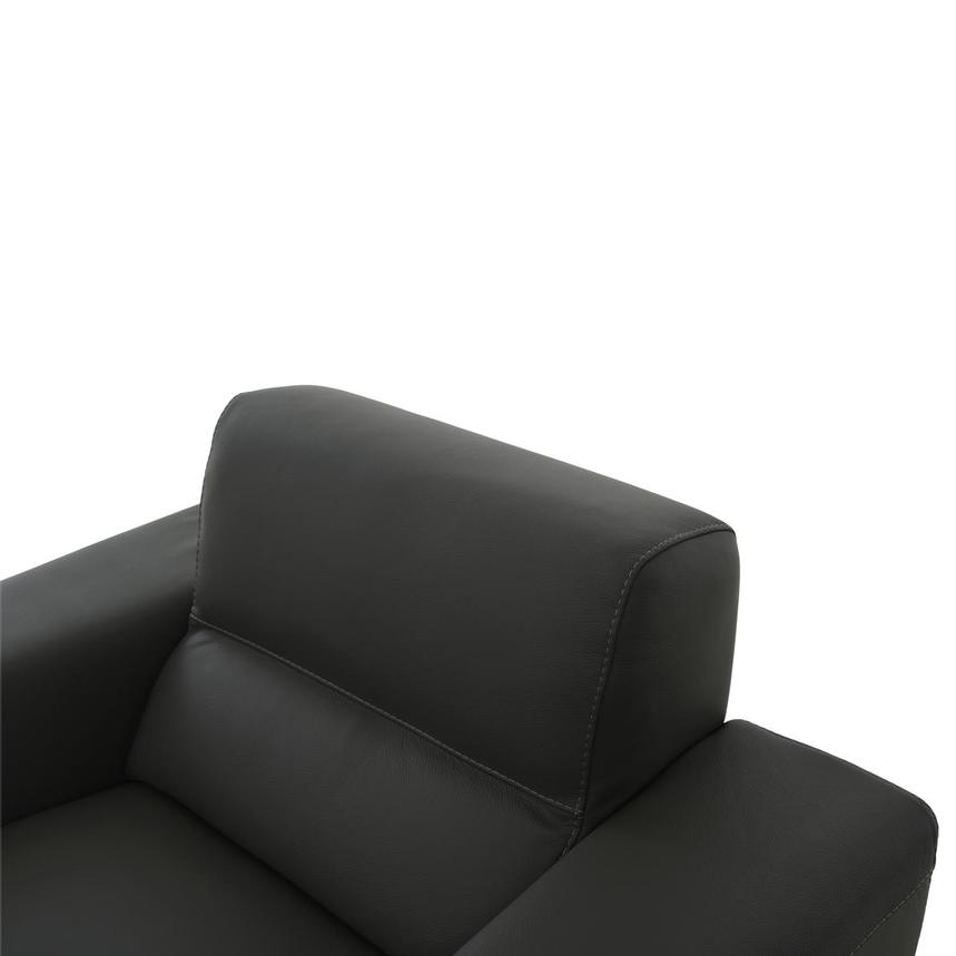 Milani Dark Gray Leather Chair  alternate image, 5 of 10 images.