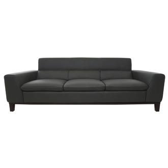Milani Dark Gray Leather Sofa