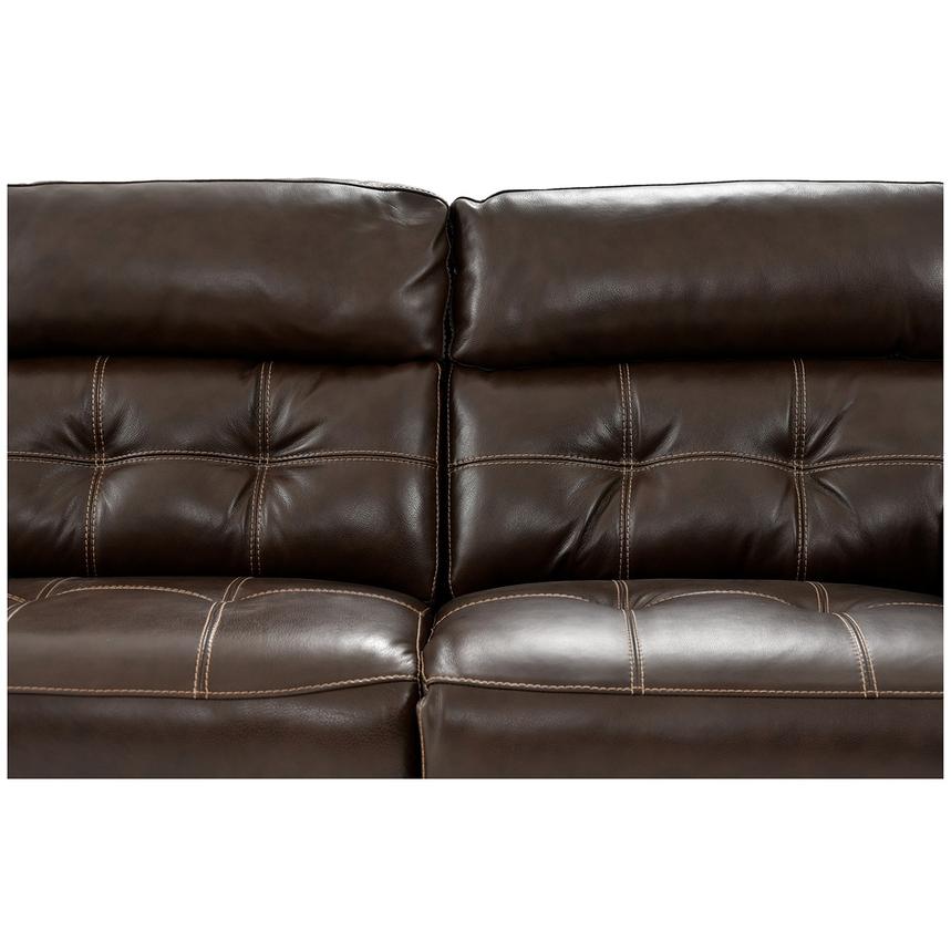 Stallion Brown Leather Power Reclining Sectional with 5PCS/2PWR  alternate image, 5 of 10 images.