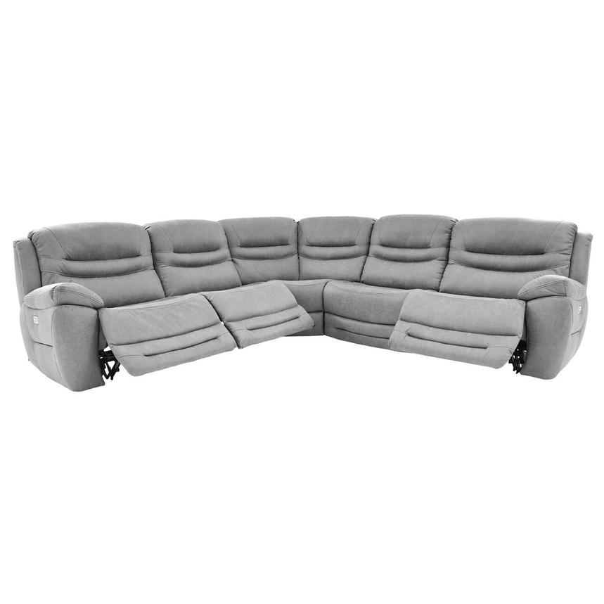 Dan Gray Power Reclining Sectional with 5PCS/3PWR  alternate image, 2 of 7 images.
