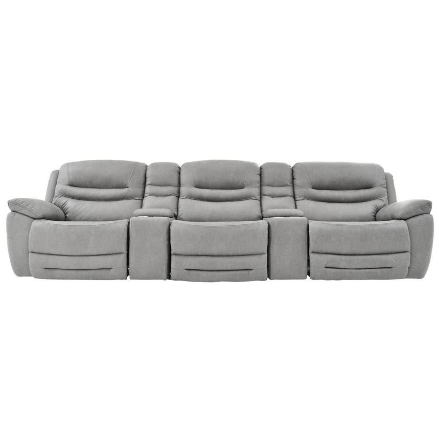 gray home theater seating