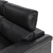 Charlie Black Leather Power Reclining Sectional with 6PCS/2PWR  alternate image, 8 of 12 images.