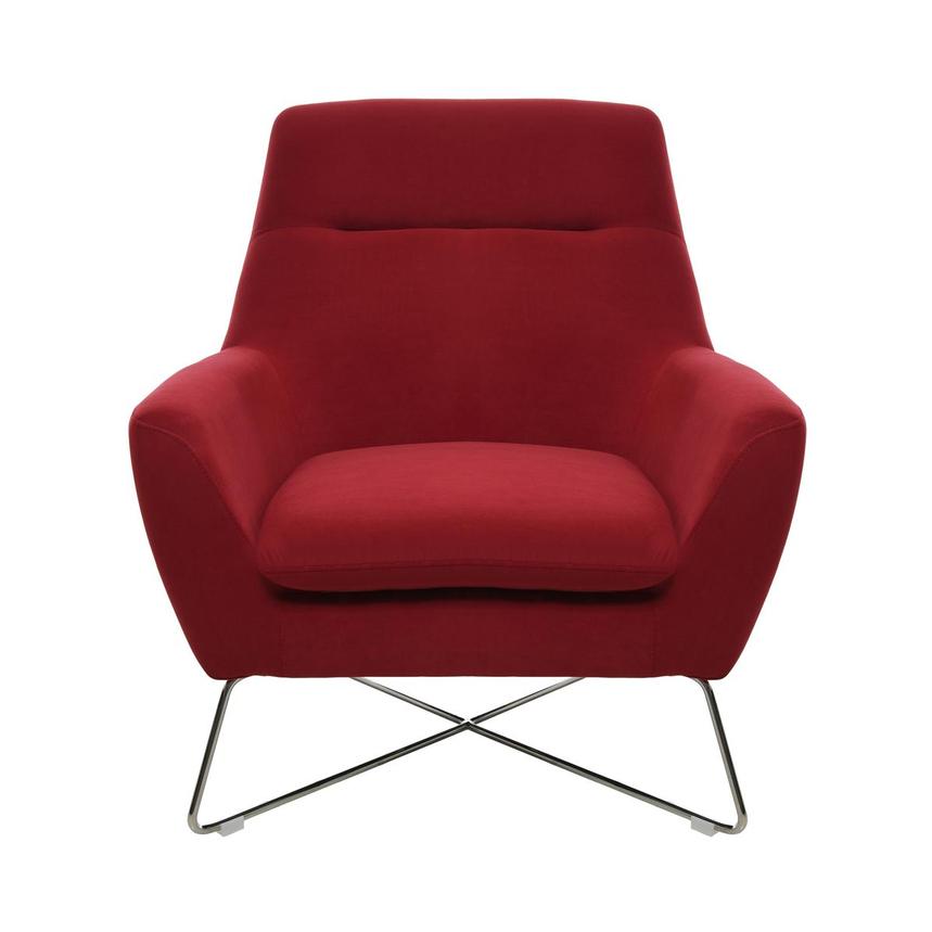 red accent chair