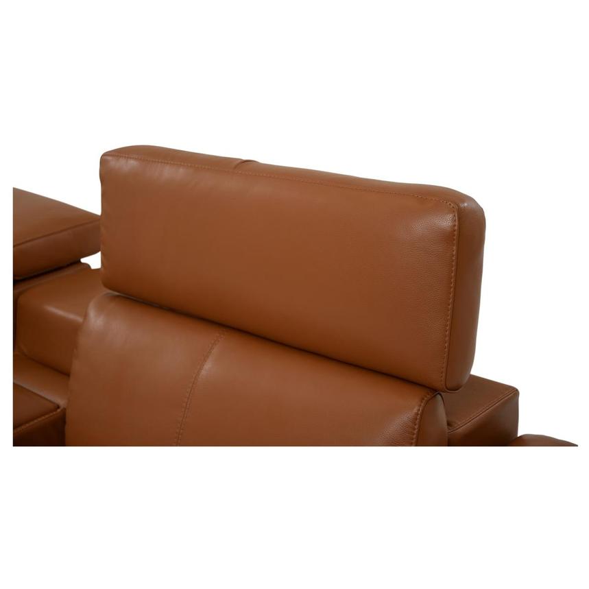 Charlie Tan Leather Power Reclining Sectional with 5PCS/2PWR  alternate image, 4 of 9 images.