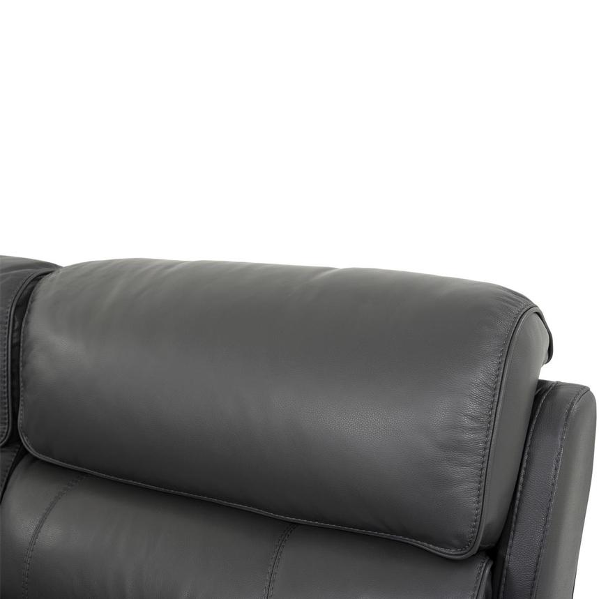 Cody Gray Leather Power Reclining Sectional with 5PCS/2PWR  alternate image, 5 of 7 images.