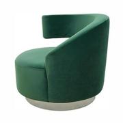 Okru II Green Swivel Chair  alternate image, 3 of 8 images.