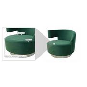 Okru II Green Swivel Chair  alternate image, 8 of 8 images.