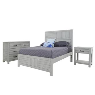 Gianni Gray 3-Piece Full Bedroom Set