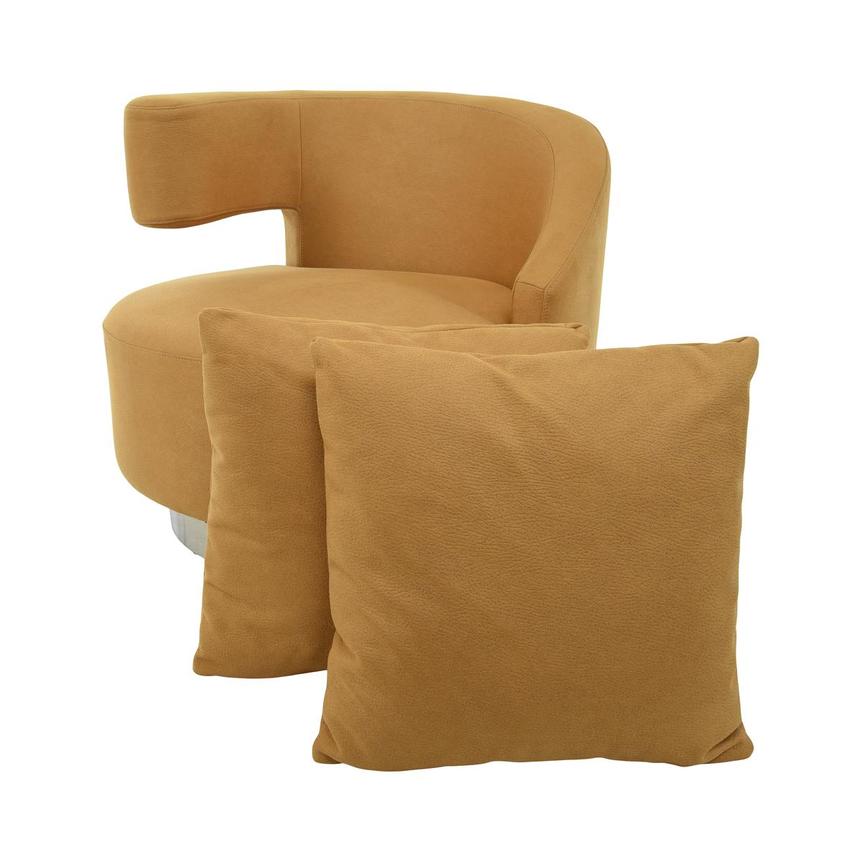 Okru II Yellow Accent Chair w/2 Pillows  main image, 1 of 13 images.