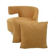 Okru II Yellow Swivel Chair w/2 Pillows  main image, 1 of 13 images.
