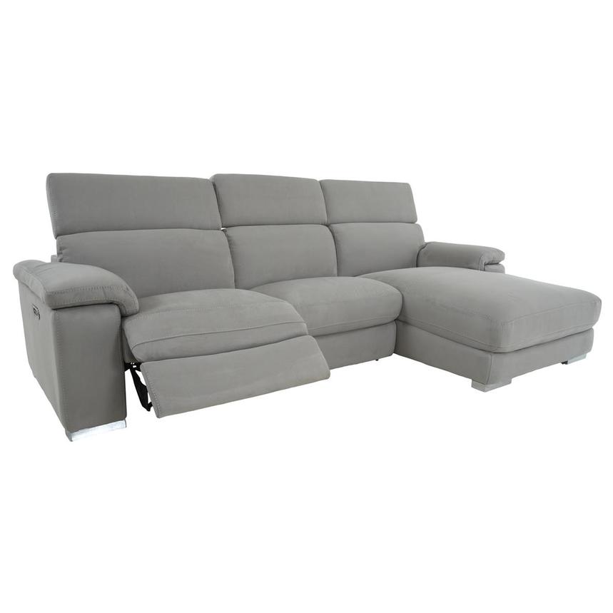 Karly Light Gray Corner Sofa w/Right Chaise  alternate image, 2 of 12 images.