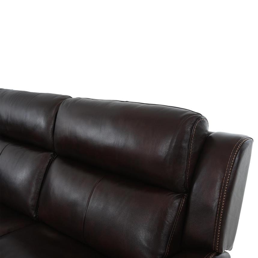 Jake Brown Leather Power Reclining Sectional with 7PCS/3PWR  alternate image, 9 of 17 images.